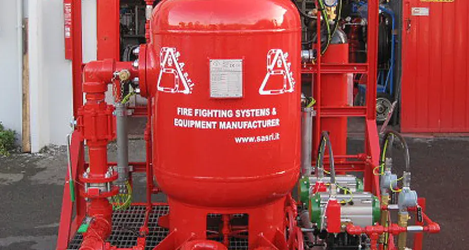 Fixed dry powder fire suppression system cylinders